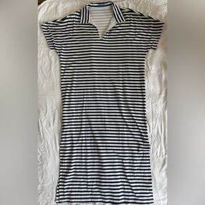 J.McLaughlin Striped Navy and White Dress size Medium